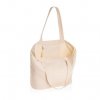 Sac Shopping En Toile Recyclée Non Teintée 240g 31x15x52cm ROLL Blanc Ouvert