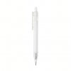 Stylo Bille Transparent En PET Recyclé X8 Blanc De Face