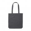 Tote Bag En Toile Recyclée Non Teintée 285g 36,5x6x36,5cm BLUES BIS Gris Anthracite De Face