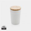 Mug En Plastique Recyclé Et Bambou 300ml BAM Blanc Co2 Mug En Plastique Recyclé Et Bambou 300ml BAM Blanc Co2