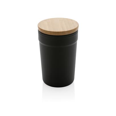 Mug En Plastique Recyclé Et Bambou 300ml BAM Noir Photo Principale