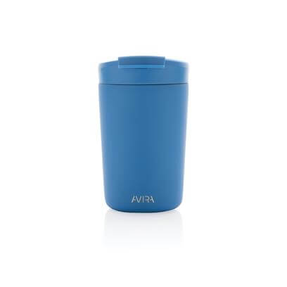 Mug Isotherme En Acier Inoxydable Recyclé 300ml ALYA Bleu De Dos