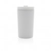Mug Isotherme Et étanche En Acier Inoxydable Recyclé 300ml MUGMO Blanc De Dos