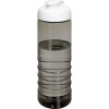 Bouteille Sport En Plastique Issu Des Océans Couvercle à Bascule 750ml ECO TREBLE Charbon Blanc Bouteille Sport En Plastique Issu Des Océans Couvercle à Bascule 750ml ECO TREBLE Charbon Blanc