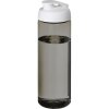 Bouteille Sport En Plastique Issu Des Océans Couvercle à Bascule 850ml ECO VIBE Charbon Blanc