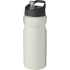 Bouteille Sport En Plastique Issu Des Océans Couvercle Bec Verseur 650ml ECO BASE Blanc