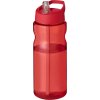 Bouteille Sport En Plastique Issu Des Océans Couvercle Bec Verseur 650ml ECO BASE Rouge