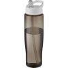 Bouteille Sport En Plastique Issu Des Océans Couvercle Bec Verseur 700ml ECO TEMPO Charbon Blanc