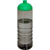 Bouteille Sport En Plastique Issu Des Océans Couvercle Dôme 750ml ECO TREBLE Charbon Vert