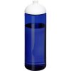 Bouteille Sport En Plastique Issu Des Océans Couvercle Dôme 850ml ECO VIBE Bleu Blanc