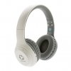 Casque Audio Pliable En Plastique Recyclé LANO Casque Blanc Avec Marquage