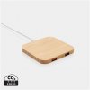 Chargeur Sans Fil Avec Ports USB En Bambou Certifié 10W DARO Co2 Chargeur Sans Fil Avec Ports USB En Bambou Certifié 10W DARO Co2