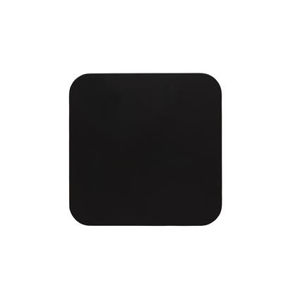 Chargeur Sans Fil Avec Ports USB En Plastique Recyclé 10W BIRO Noir De Face