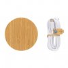 Chargeur Sans Fil Rond En Bambou Certifié 15W RODA De Face