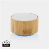 Enceinte Bluetooth Lumineuse En Bambou Certifié 3W ROUND Blanche Co2 Enceinte Bluetooth Lumineuse En Bambou Certifié 3W ROUND Blanche Co2