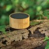 Enceinte Bluetooth Lumineuse En Bambou Certifié 3W ROUND Noir Plein Air Enceinte Bluetooth Lumineuse En Bambou Certifié 3W ROUND Noir Plein Air