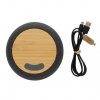 Enceinte Sans Fil En Plastique Recyclé Et Bambou Certifié 5W ONY Vue Du Dessus Enceinte Sans Fil En Plastique Recyclé Et Bambou Certifié 5W ONY Vue Du Dessus