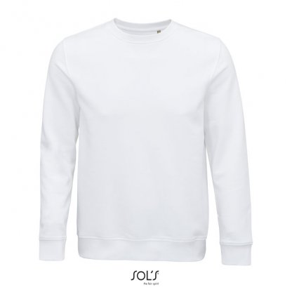 Sweat Shirt En Coton Biologique Et Polyester Recyclé 280g COMET Blanc