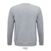 Sweat Shirt En Coton Biologique Et Polyester Recyclé 280g COMET Gris Chiné Dos