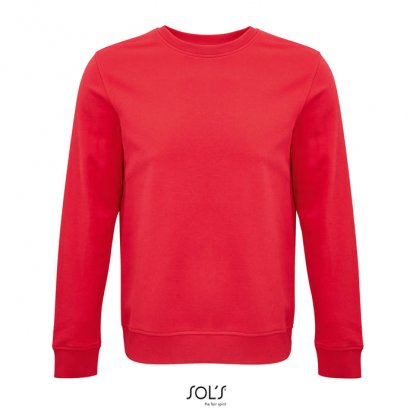 Sweat Shirt En Coton Biologique Et Polyester Recyclé 280g COMET Rouge