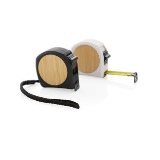Mètre ruban publicitaire en plastique recyclé et bambou certifié - 5M/19MM - MAMBOU