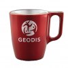 Mug En Verre Trempé Teinté Métal 250ml Rouge