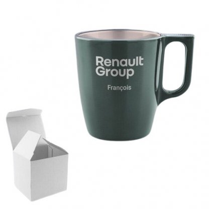 Mug En Verre Trempé Teinté Métal 250ml Vert