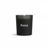 Bougie Cire Végétale Dans Verre De Couleur 140g FRENCH Noir Avec Gravure