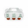 Kit De Plantation 3 Pots POTERIE Papier Blanc
