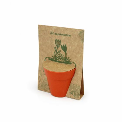 Kit De Plantation Avec Carte Et Pot En Bambou CARTOK Photo Principale