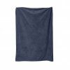 Plaid Polaire En Microfibre PET Recyclé 250g 120x150cm OCHO Bleu Marine