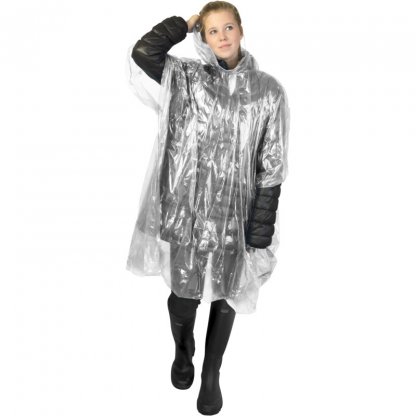 Lot De 5 Ponchos De Pluie Jetables Transparents - Taille Unique Adulte (135x75 Cm) - Imperméable, Léger, Avec Capuche à Cordon Et Poignets élastiques
