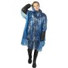 Poncho De Pluie Jetable En Plastique Recyclé MAYAN Bleu Porté Poncho De Pluie Jetable En Plastique Recyclé MAYAN Bleu Porté