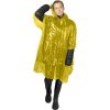 Poncho De Pluie Jetable En Plastique Recyclé MAYAN Jaune Porté Poncho De Pluie Jetable En Plastique Recyclé MAYAN Jaune Porté