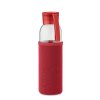 Bouteille En Verre Recyclé Avec Housse Néoprène 500ml Rouge Bouteille En Verre Recyclé Avec Housse Néoprène 500ml Rouge
