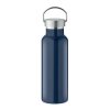 Bouteille Isotherme En Inox Recyclé 500ml FLORENCE Bouteille Bleue Marine De Face