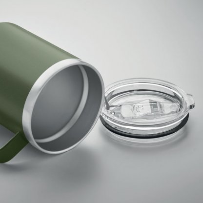 Gobelet Double Paroi En Inox Recyclé 300ml INARI Couvercle