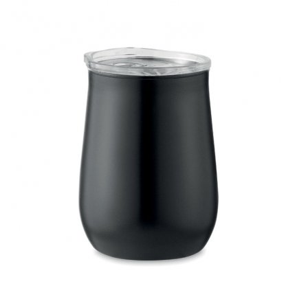 Gobelet Réutilisable En Inox Recyclé 500ml URSA Noir Fermé