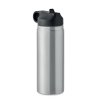 Gourde Isotherme En Inox Recyclé Avec Poignée 500ml IVALO Inox Fermé