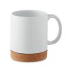 Mug En Céramique Et Liège 300ml KAROO Blanc
