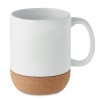 Mug En Céramique Mate Et Liège 300ml MATT Blanc Dessus