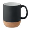 Mug En Céramique Mate Et Liège 300ml MATT Noir