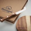 Petit Plateau à Fromage En Bois D'acacia Avec Couteau OSTUR Logo Petit Plateau à Fromage En Bois D'acacia Avec Couteau OSTUR Logo