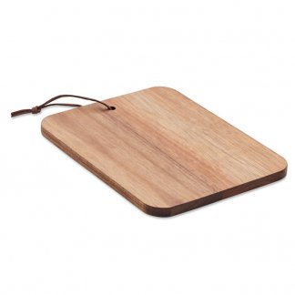 Planche à découper personnalisable en bois d'acacia avec cordon - SERVIRO