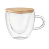 Tasse Double Paroi En Verre Et Bambou 200ml CORAMUG Verre