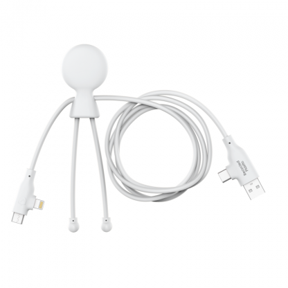 Câble Charge Rapide, CarPlay, DataTransfer En Plastique Recyclé MR BIO LONG FAST Blanc