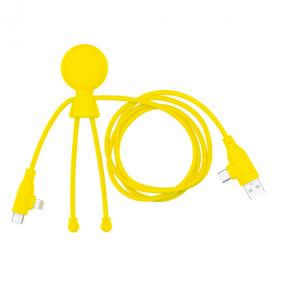 Câble Charge Rapide, CarPlay, DataTransfer En Plastique Recyclé MR BIO LONG FAST Jaune