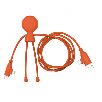 Câble Charge Rapide, CarPlay, DataTransfer En Plastique Recyclé MR BIO LONG FAST Orange