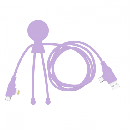 Câble Charge Rapide, CarPlay, DataTransfer En Plastique Recyclé MR BIO LONG FAST Violet