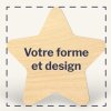 Sticker Sur Mesure En Bois D'érable WOODSTICK Etoile